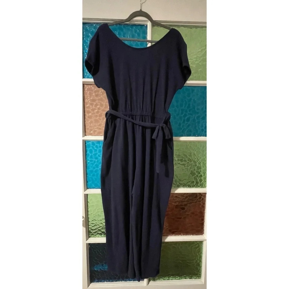 Navy blue jumpsuit size L